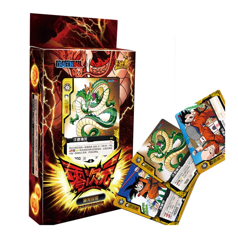 Nulis-matmenų TCG Dragon Ball Basic Paketą iš Anksto surinktos Pakuotės Originalios Originali Prekybos Kortų Žaidimas Surinkimo Kortelės 3