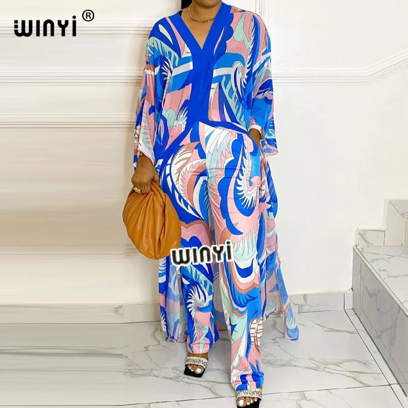 AFRIKOS Mados Bloggers Rekomenduojame Populiarus spausdinti Šilko Kaftan Maxi suknelės Prarasti Vasaros Paplūdimio Bohemijos kaftan ilga suknelė lady 0