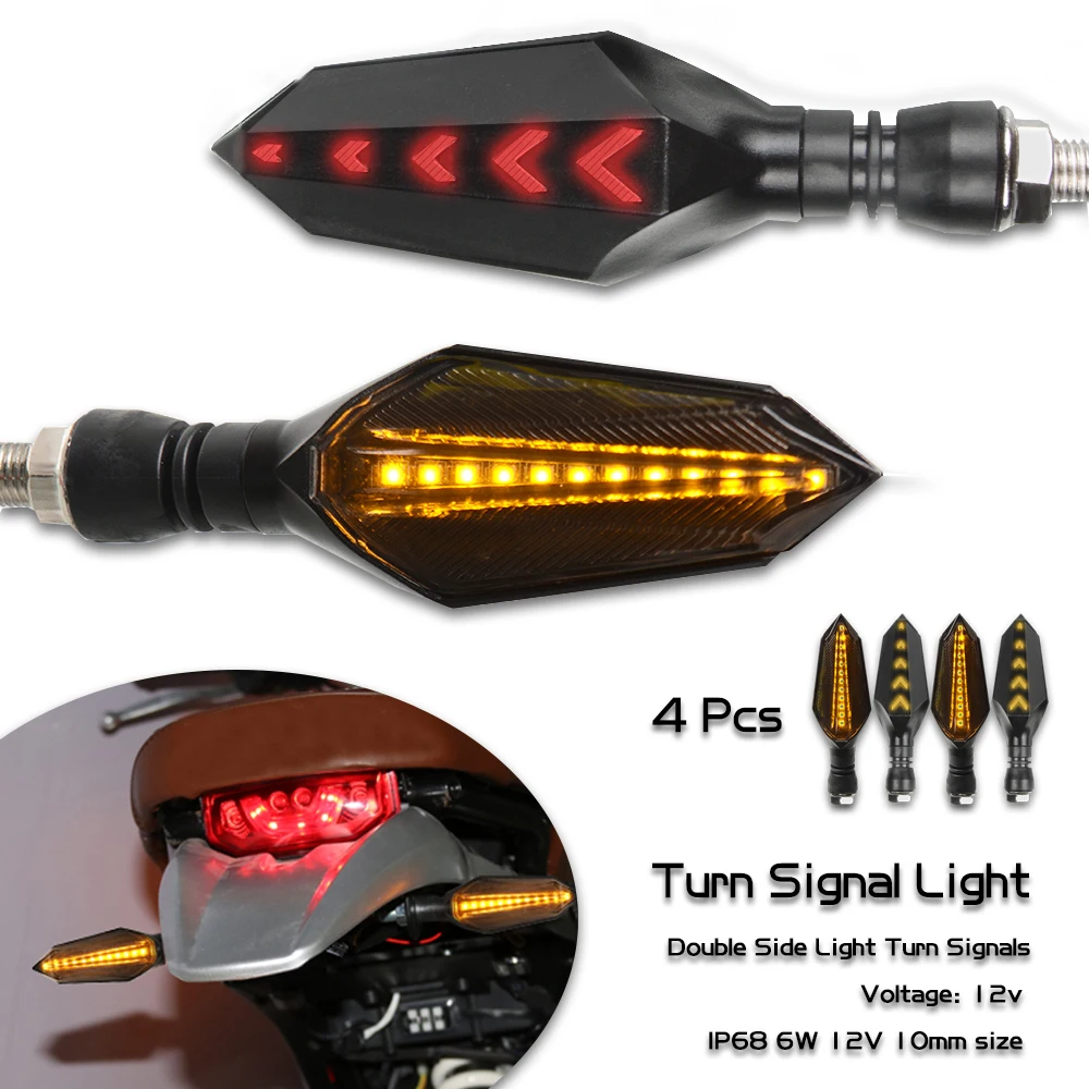 LED Posūkio Signalai, Šviesos Flasher galinių žibintų Indikatorius Apšvietimas Honda CB400 CB500F CB500X CB600F CB750 CB1100 CBF1000ST CB1000 5