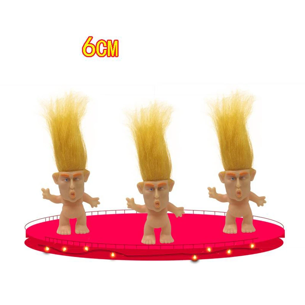 Charakterį Pasakų Vintage Stiliaus Troll Lėlės Pav Žaislai, Plastikiniai Magija Ilgai Spalvų Plaukų Pasisekė Lėlės Vaikas Žaisti Žaislas 2