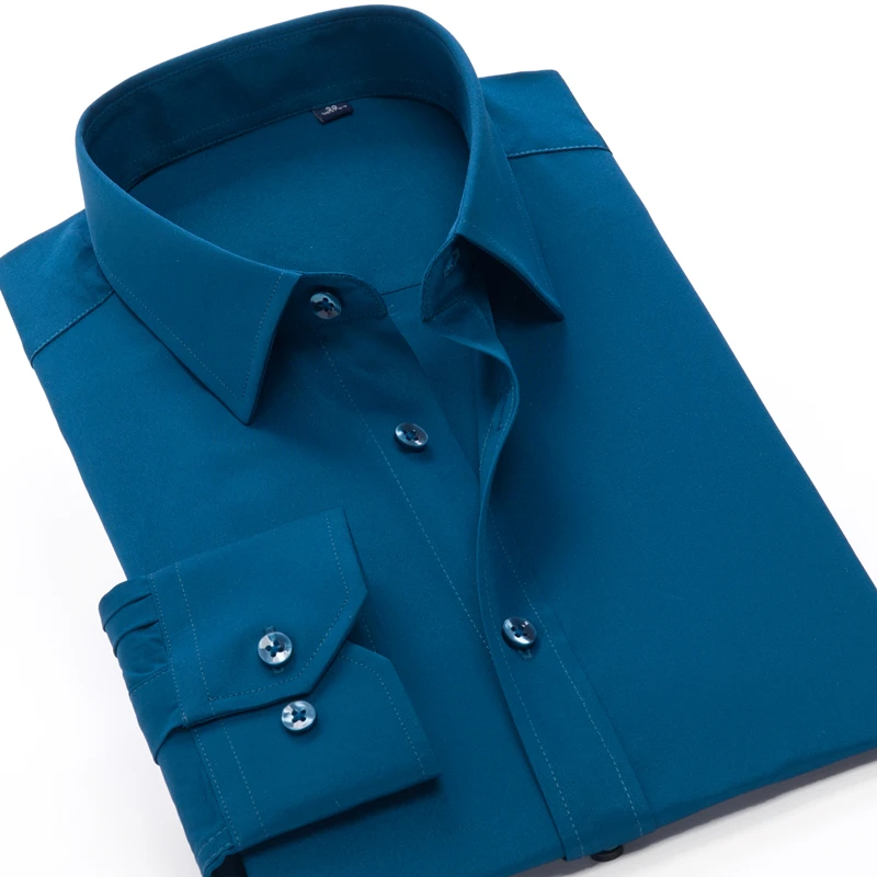 Mėlyna, tamsiai mėlynos raudonos spalvos vyriški atsitiktinis ilgomis rankovėmis marškinėliai, 2021 m. pavasario vasaros brand classic profesinės didelio dydžio marškinius, XXL-10XL 1