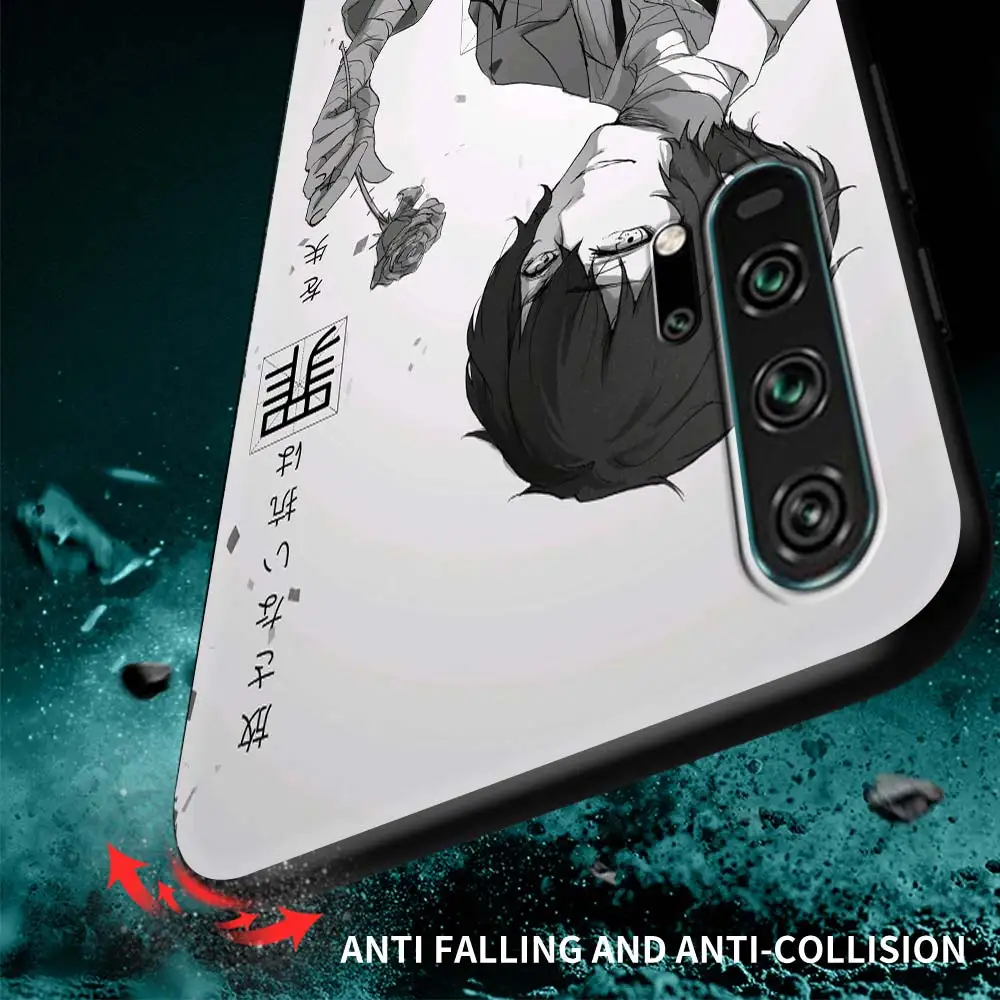 Minkštas Telefoną Atveju Huawei 30 P40 Lite E P Smart Z Y6 2019 2021 P20 Pro Garbės 20 9X Žaisti 9A Padengti Funda Anime Bungou Benamiai Šunys 5