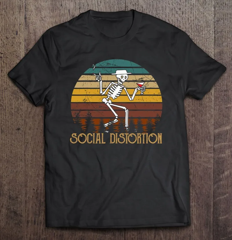 Derliaus Socialinės Marškinėliai Marškinėlius Iškraipymo Logotipas Roko Grupių Muzikos Karikatūros Naujas Mados Negabaritinių Marškinėliai T-Shirt, T Shirtt Marškinėliai 0