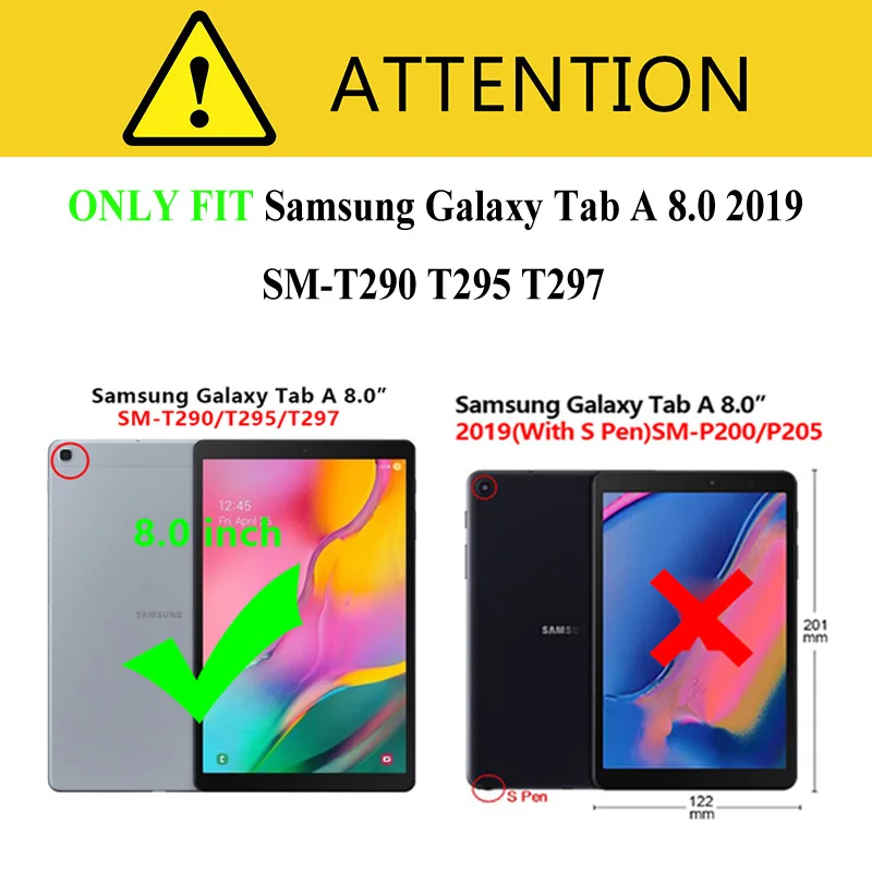 Grūdintojo Stiklo Plėvelė Samsung Galaxy Tab 8.0 2019 modelis T290 T295 T297 SM-T290 9H Premium Tablet Apsauginės Stiklo Plėvelės 3