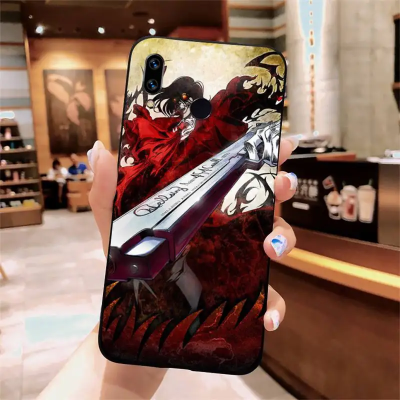 Anime Hellsing Alucard Ventiliatorius aukštos kokybės Telefono dėklas coque Už Xiaomi Redmi pastaba 7 8 9 t k30 max3 9 s 10 pro lite 0