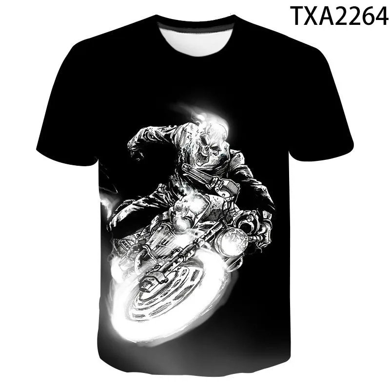 Kaukolė Reaper vyriški marškinėliai vyriški Siaubo 3DT-Marškinėliai Vasaros Mados Viršūnes, O-Kaklo Marškinėliai Berniukui Drabužių Dydį, Gatvės Drabužiai 0