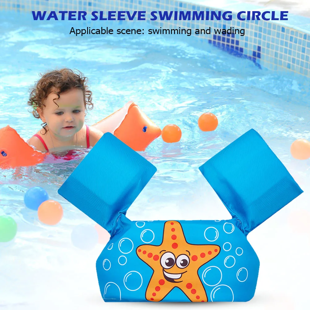 Kūdikių balos jumper vandens sporto maudymosi kostiumėlį Plaukti Animacinių filmų Arm Sleeve gelbėjimosi Liemenė maudymosi kostiumėlį Putų Saugos Plaukimo Mokymo Plaukiojantieji 0