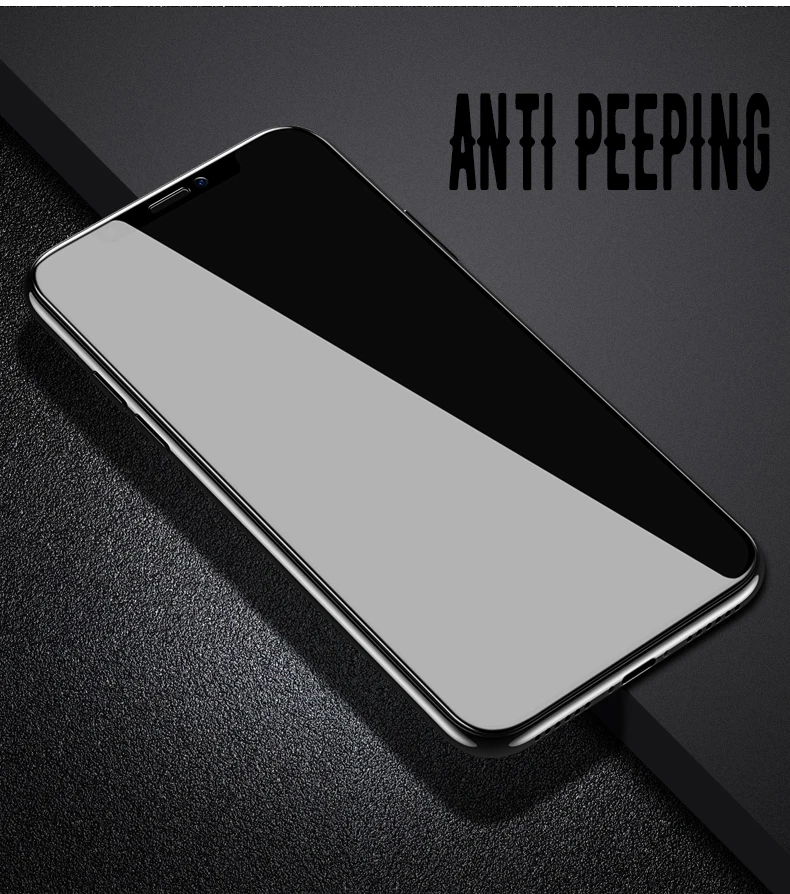 Anti Spy Grūdintas Stiklas iPhone 11 12 Pro Max Mini 7 8 6 6S Plius XR X XS MAX Privatumo Grūdintas 0