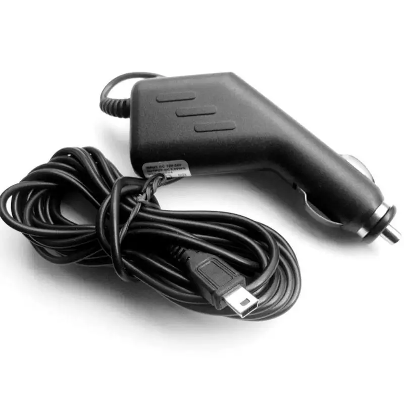 3m 5V 0.5 Automobilio Mini USB Vaizdo įrašymo Lenktas Automobilinis Įkroviklis Uosto, Auto DVR Kamera, GPS, Vaizdo magnetofoną, Juoda Spalva 2