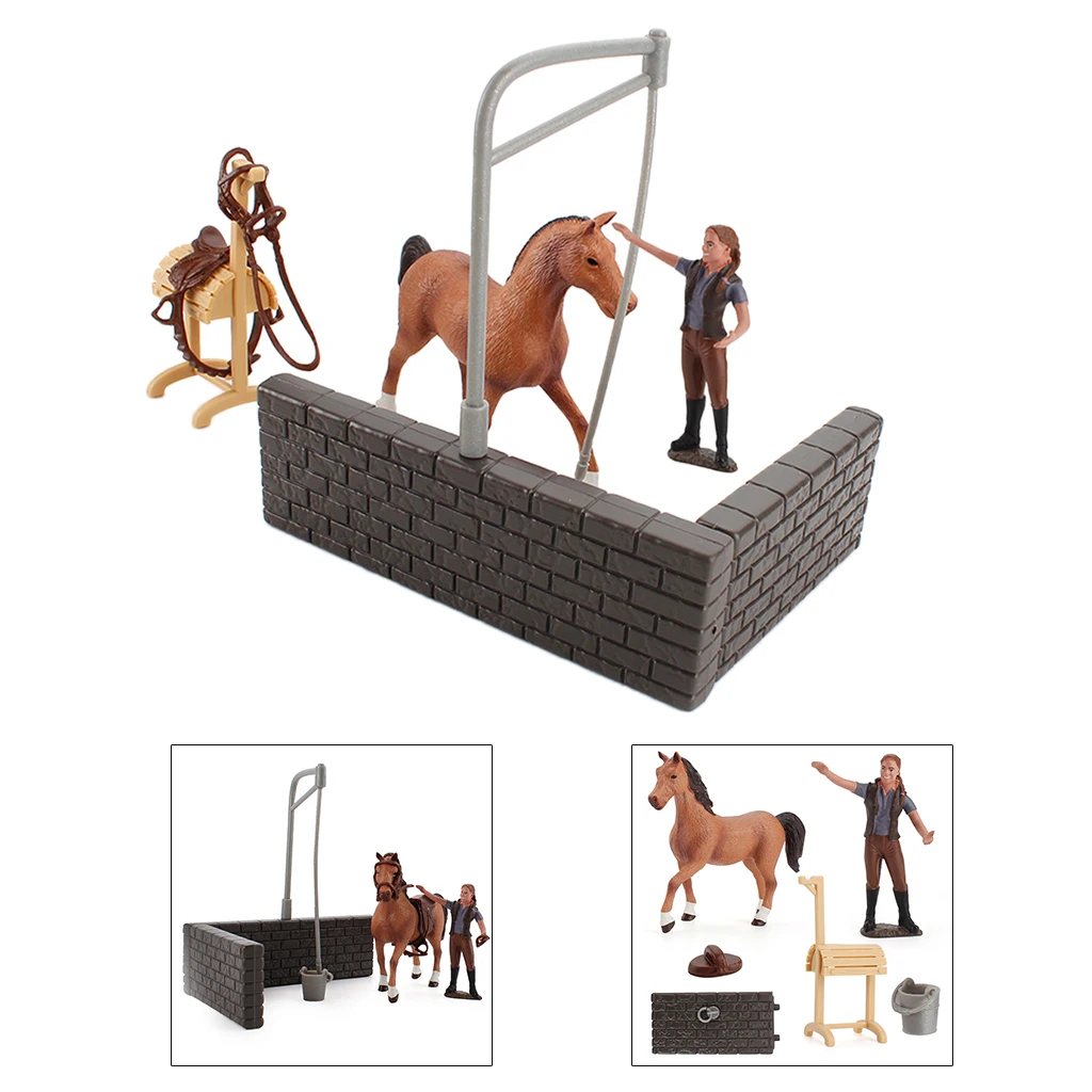 Arklių Pav Nustatyti Modeliu, Žaislai Vyrams, Skulptūra Dovana Vaikams Ornamentu 2