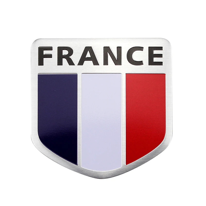 Prancūzijos Vėliavas Ženklelis 1 vnt Automobilių Lipdukai Langą Lipdukai Shield Stiliaus Eksterjero Reikmenys Herbas Automobilių Kėbulo Lipdukas 1