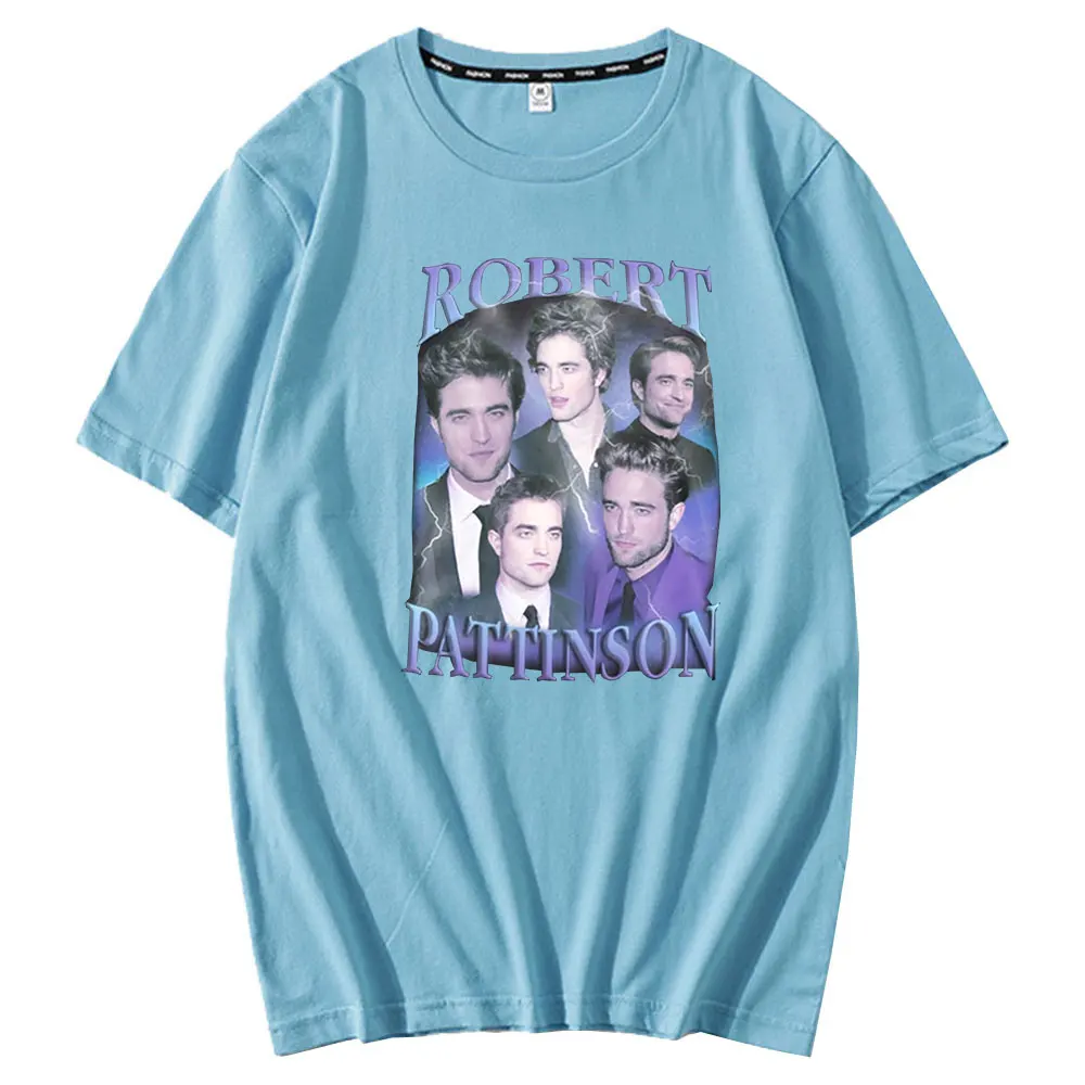 Marškinėliai Vyrams trumpomis Rankovėmis Klasikinis Robert Pattinson Derliaus Rob Edward Cullen T-shirt Summer Tee Šukuotinės Medvilnės Negabaritinių Tshirts Vyras 2