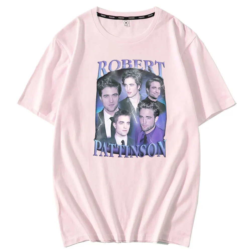 Marškinėliai Vyrams trumpomis Rankovėmis Klasikinis Robert Pattinson Derliaus Rob Edward Cullen T-shirt Summer Tee Šukuotinės Medvilnės Negabaritinių Tshirts Vyras 3