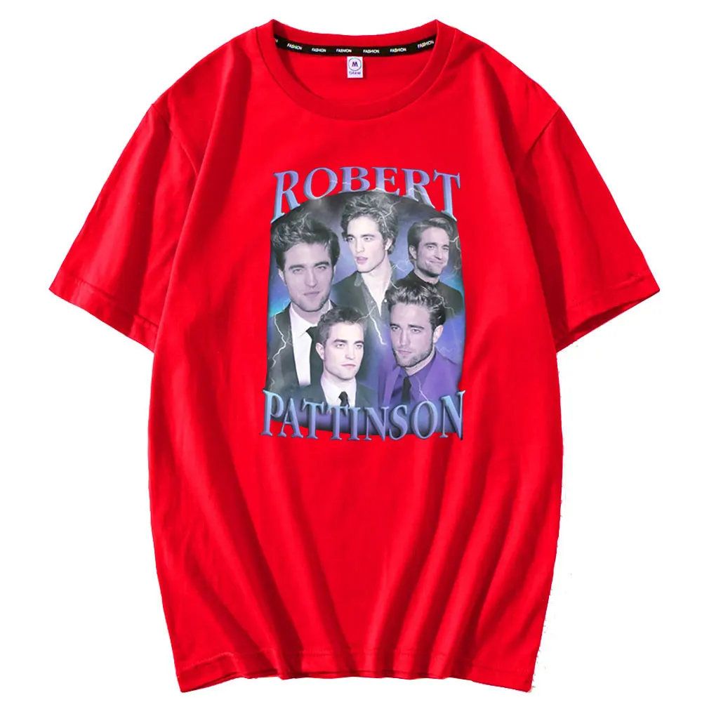 Marškinėliai Vyrams trumpomis Rankovėmis Klasikinis Robert Pattinson Derliaus Rob Edward Cullen T-shirt Summer Tee Šukuotinės Medvilnės Negabaritinių Tshirts Vyras 4