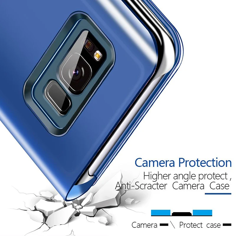 Smart Veidrodis, Flip Case For Huawei P10 Plius Atvejais Etui Odinis Telefono Dangtelis Huawei P 10 P10 Plius P10Plus P10+ Magnetinio Atveju 3