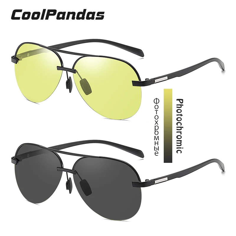 CoolPandas Prekės ženklo Dizainas Poliarizuoti Akiniai nuo saulės Vyrams Photochromic Vairavimo Akinius Moterims, Klasikinis UV400 Apsauga zonnebril heren 2