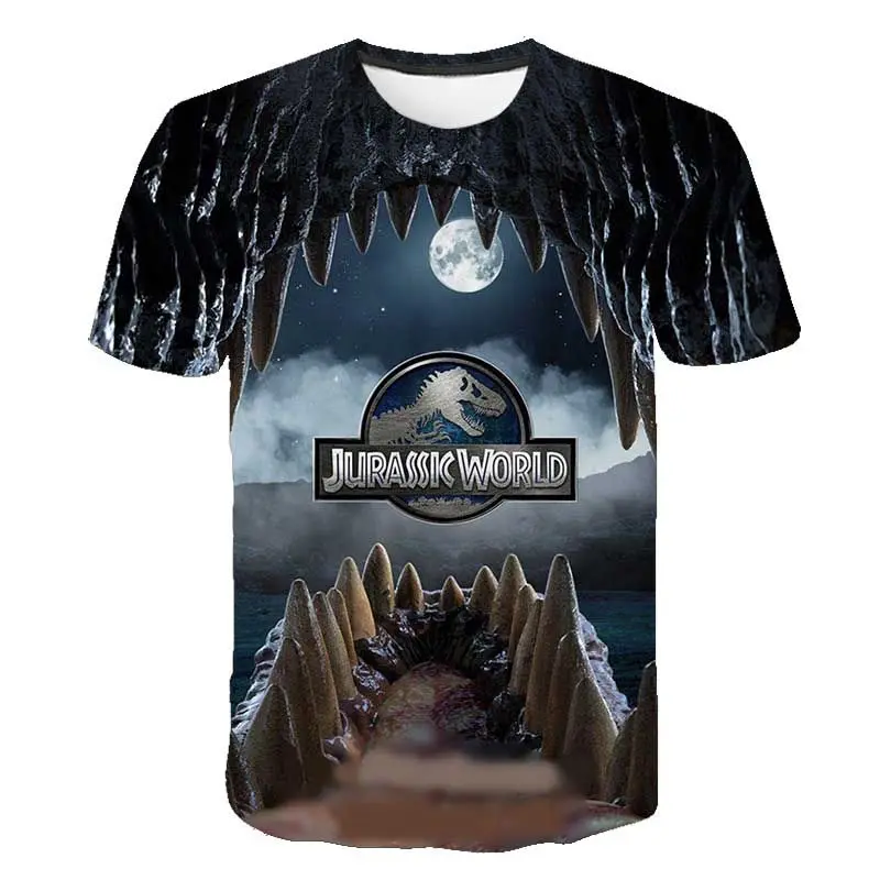 2021 m. Vasarą Naujas Juros periodo Parkas, T-marškinėliai Vyrams, Atsitiktinis Juokinga Viršuje Dinozaurų Pasaulyje 3D Spausdinimo Kasdien Cool O-kaklo Negabaritinių T-shirt110-6XL 1