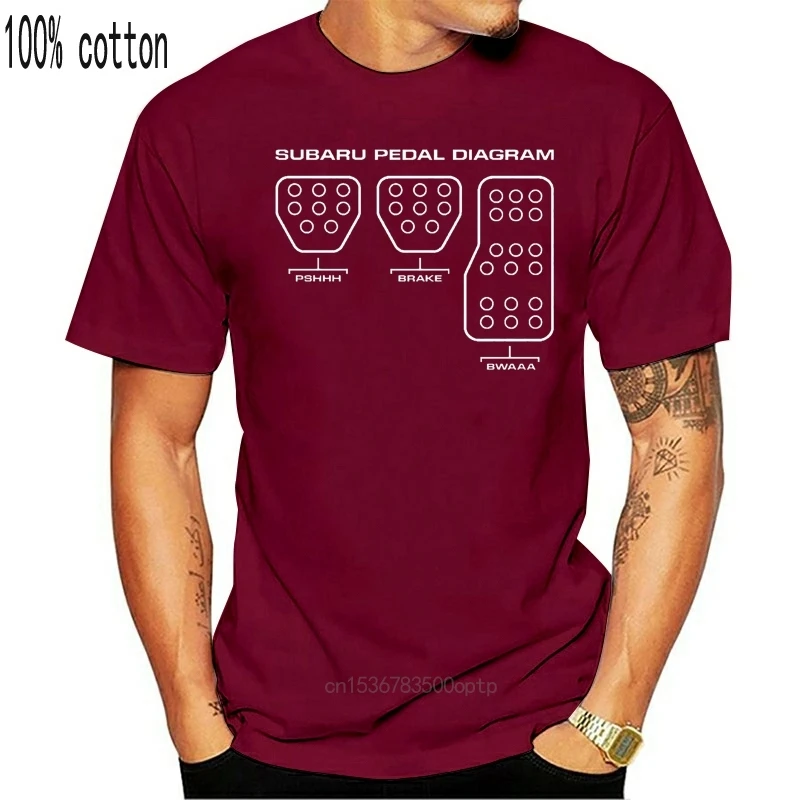 Suba T-Shirt Pedalo Diagrama Automobilių Lenktynių Mens T Marškinėliai Mados 2019 Vyrų Harajuku Hip-Hop Prekės Ženklo Vyrai Tees 5