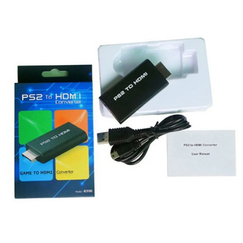 Už PS2 HDMI 480i/480p/576i Ypbpr USB 5V Audio Video Converter Adapteris, 3,5 mm Garso Išvesties Remti Visus PS 2 Rodymo Režimai 3