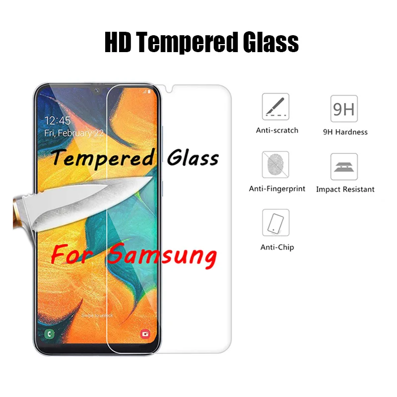 Sunku Grūdintas Stiklas Galaxy A31 A41 A11 A21 A01 9H Screen Protector for Samsung A51 A71 A30S A40S A50S A70S Plėvele Padengti Stiklai 2