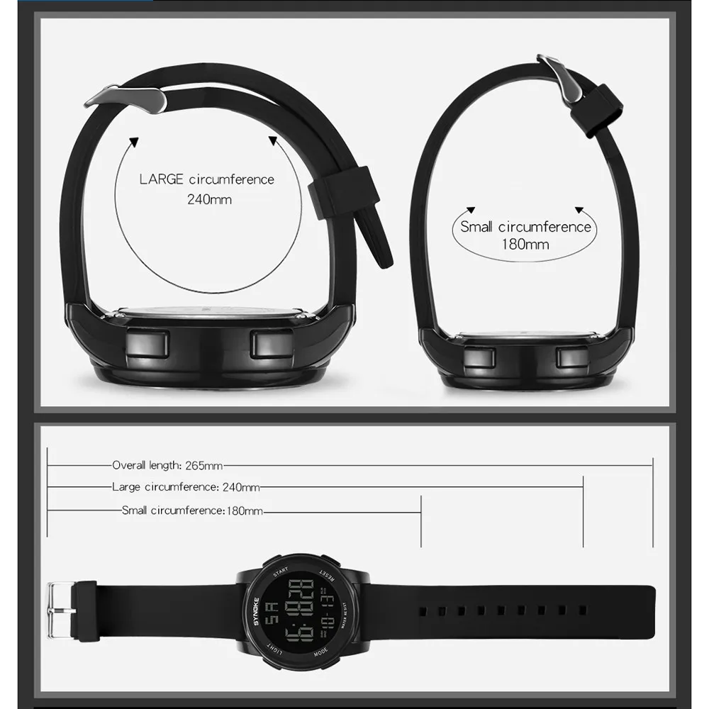 Synoke Vyrai Laikrodžiai Daugiafunkcinis Karinės Sporto Laikrodis Led Digital Dual Judėjimo Žiūrėti Sporto Laikrodis Vyrų Relogio Masculino 2