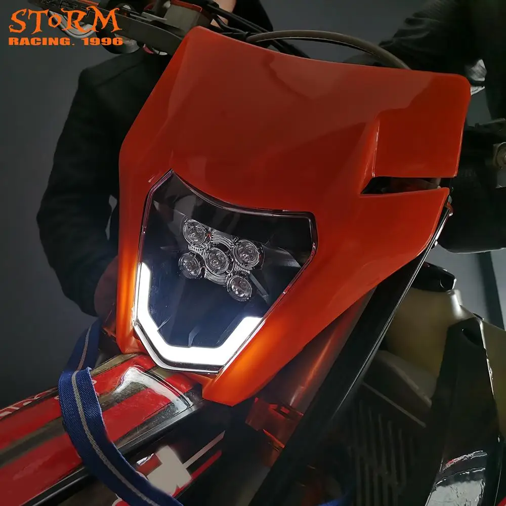 Motociklas Naujas LED Šviesų Žibinto priekinio Žibinto Šviesos KTM EXC EXCF SX SXF XC XCF XCW XCFW 125 150 250 300 350 450 505 530 0