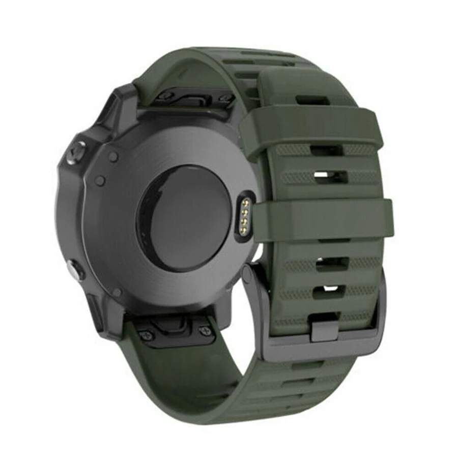 Naujas 26 22mm Silikono Watchband Garmin Fenix 6X 6 6S Pro 5X 5 5S Plius 3 3HR Pirmtakas 945 Greitai Išleisti Lengvai tilptų 20mm Dirželis 1