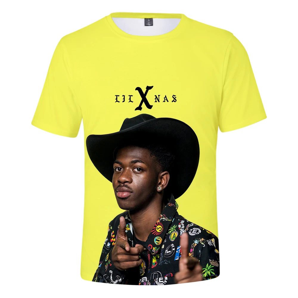 2021hot Pardavimo Atlikėjas Lil Nas X 3d Atspausdintas T-shirtmen/moterų Mados Atsitiktinis Harajuku Vasaros marškinėliai trumpomis Rankovėmis Palaidinukė Viršuje 2