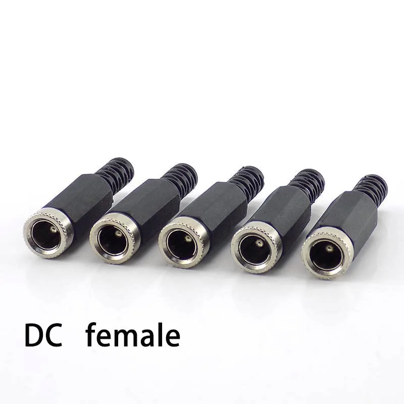 Adapteris Terminalų DC Moterų DC Male Jungtys Maitinimo laido Kištukas 5.5 mm x 2.1 mm Jack Lizdas 