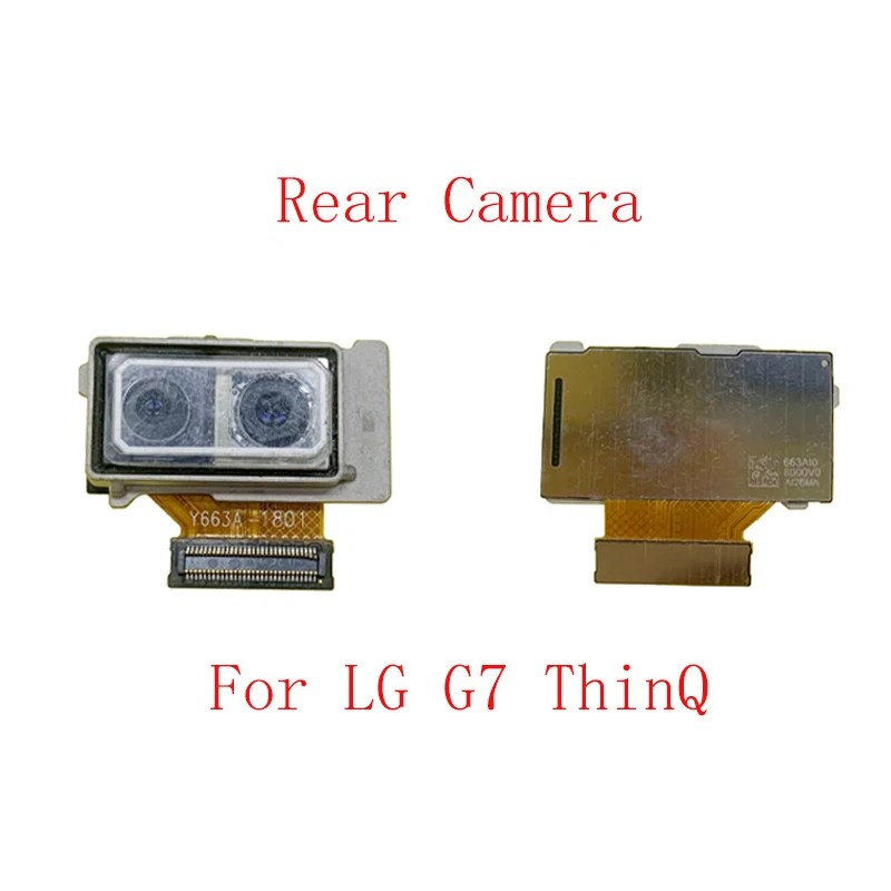 Atgal Galiniai Priekinės Kameros Flex Kabelis LG G7 ThinQ G8 ThinQ G8S ThinQ Pagrindinės Didelis Mažas Fotoaparatas Modulio Remontas, Pakeitimas 3