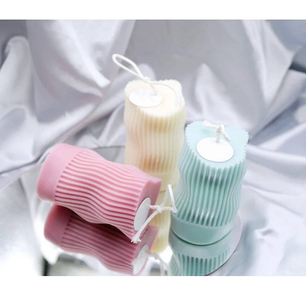 3D-Forma Žvakių Formos Žvakės Silikono Sluoksnį Vaško Žvakės, Rankų darbo Muilas Aromatherarpy Namų Dekoro Rankų darbo 1