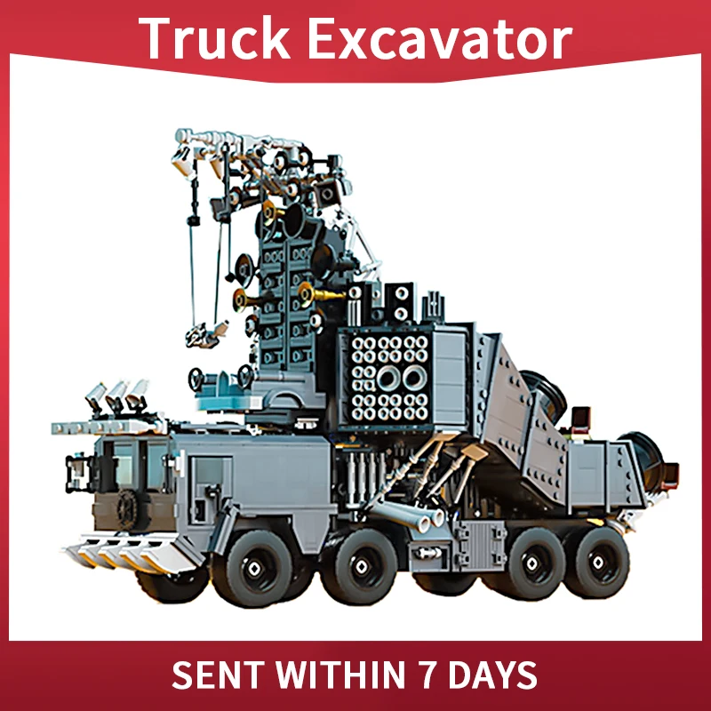 Mad MaxS Sunkvežimis, Traktorius, Ekskavatorius Kranas, Statybiniai Blokai SS Inžinerijos Universalas Transporto priemonių Surinkimas Modelis Plytų Žaislai Vaikams 0