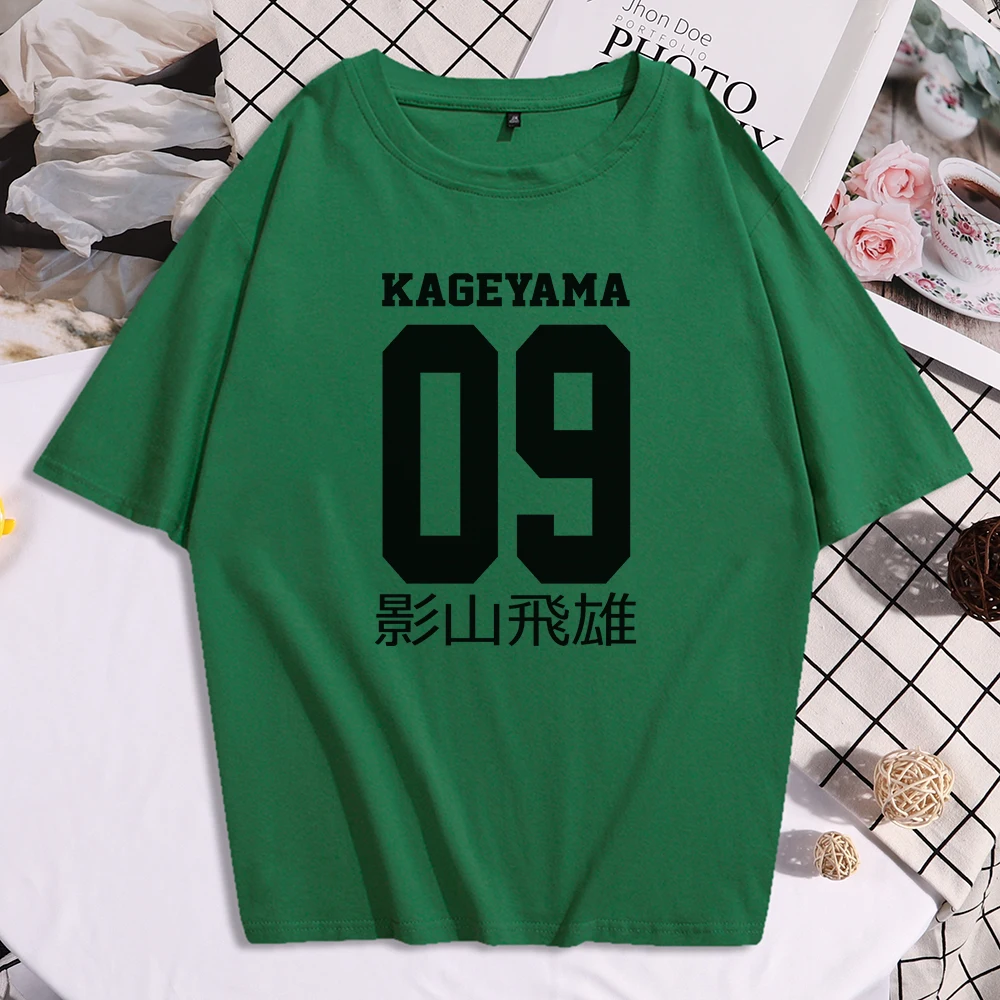 Kageyama Tobio Haikyuu Anime Spausdinti Moterų T Marškinėliai Trumpomis Rankovėmis Viršuje Laisvalaikio Negabaritinių Tshirts Vasaros Orui Moterų Tee Marškinėliai 5