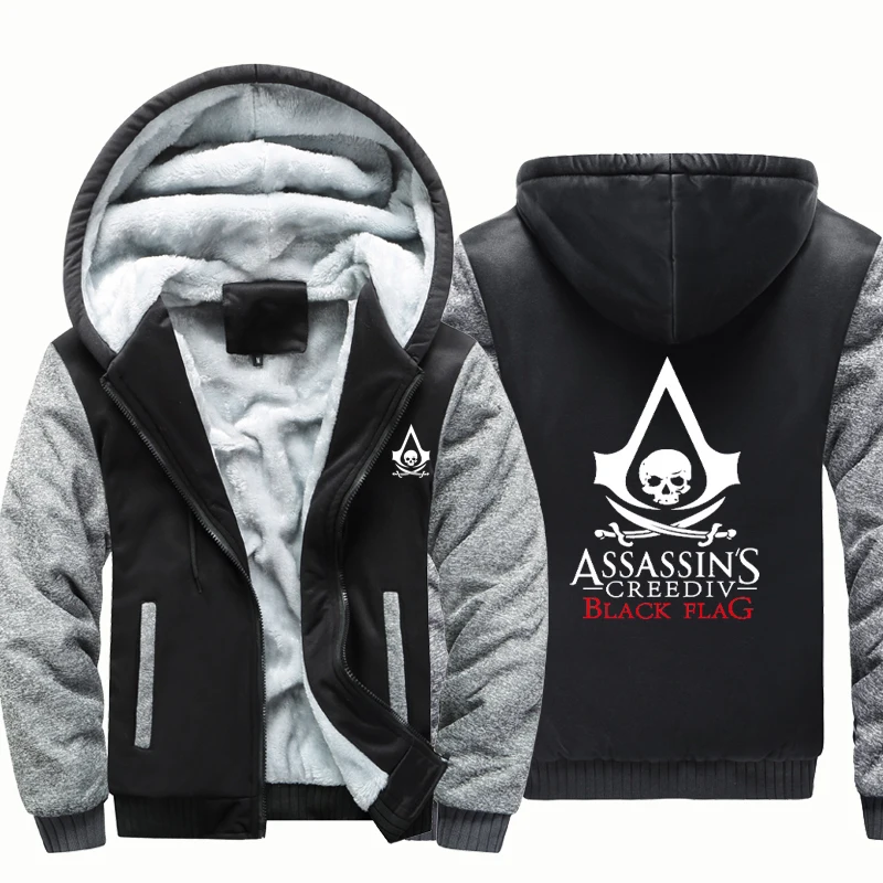Assassin Masterthick hoodie vyrų gobtuvu gobtuvu striukė vyrų gobtuvu švarkas didelis dydis M-5XL hoodie vyrų drabužiai Harajuku 1