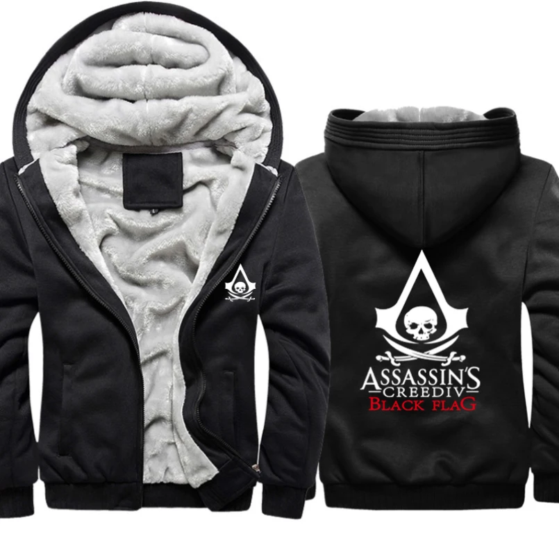 Assassin Masterthick hoodie vyrų gobtuvu gobtuvu striukė vyrų gobtuvu švarkas didelis dydis M-5XL hoodie vyrų drabužiai Harajuku 2