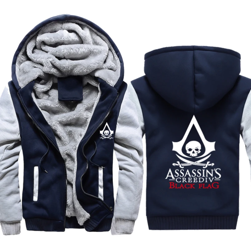 Assassin Masterthick hoodie vyrų gobtuvu gobtuvu striukė vyrų gobtuvu švarkas didelis dydis M-5XL hoodie vyrų drabužiai Harajuku 3