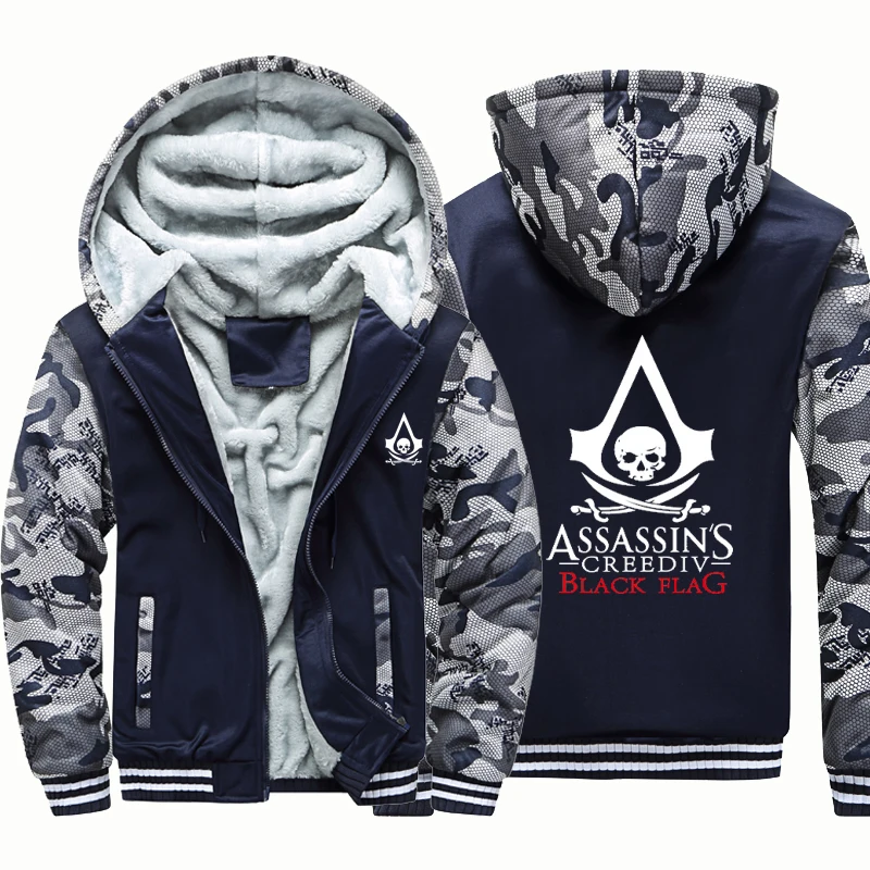 Assassin Masterthick hoodie vyrų gobtuvu gobtuvu striukė vyrų gobtuvu švarkas didelis dydis M-5XL hoodie vyrų drabužiai Harajuku 4