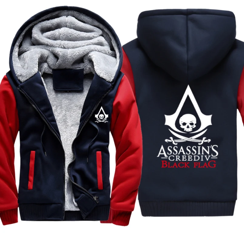 Assassin Masterthick hoodie vyrų gobtuvu gobtuvu striukė vyrų gobtuvu švarkas didelis dydis M-5XL hoodie vyrų drabužiai Harajuku 5