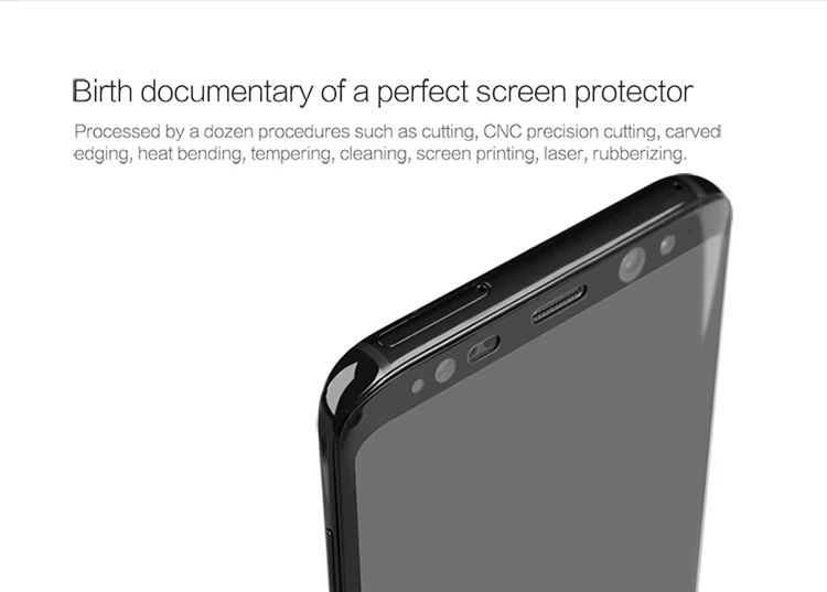 Grūdintas Stiklas Samsung S8 Stiklo Screen Protector NILLKIN 3D CP+ Max Anti-Sprogo Plėvelės Samsung Galaxy S8 0
