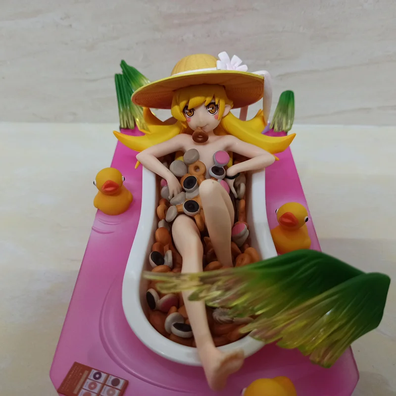 Anime Bakemonogatari Oshino Shinobu Vonia Kledaras Ver PVC Veiksmų Skaičius, Kolekcionuojamos lėlės Modelio žaislas 10cm 0