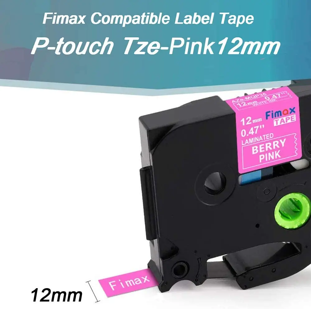 Fimax MQP35 Suderinama Brolis Vidurio MQP35 TZ-MQP35 Matinis Popierius, Etiketės, Juostos Berry Pink P-Touch Spausdintuvo PT-H100 PTD210 PTD600 2