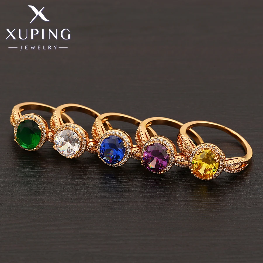 Xuping Papuošalų Mados Populiarus Dizaino Žiedas su Aukso spalvos Šalies Dovanų ZBR191 1
