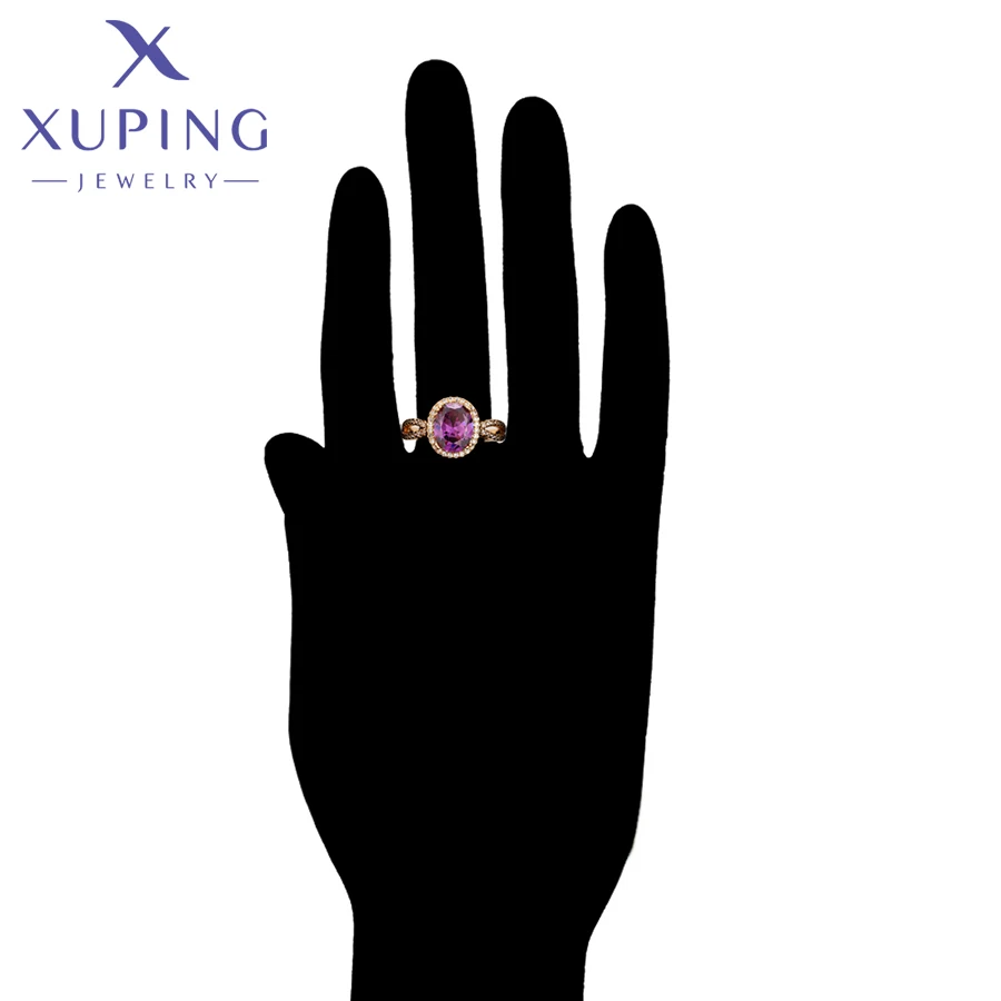 Xuping Papuošalų Mados Populiarus Dizaino Žiedas su Aukso spalvos Šalies Dovanų ZBR191 2