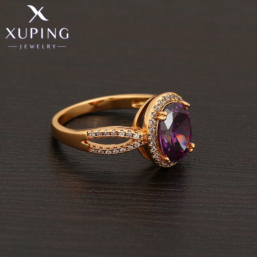 Xuping Papuošalų Mados Populiarus Dizaino Žiedas su Aukso spalvos Šalies Dovanų ZBR191 4