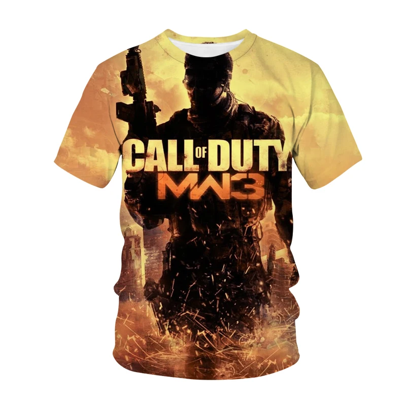 Call Of Duty Modern Warface 3D Print T-shirt Populiariausių FPS Šaudymo Žaidimas Streetwear Vyrai Moterys Mados Marškinėliai Sporto Tees Viršūnes Vyras 3