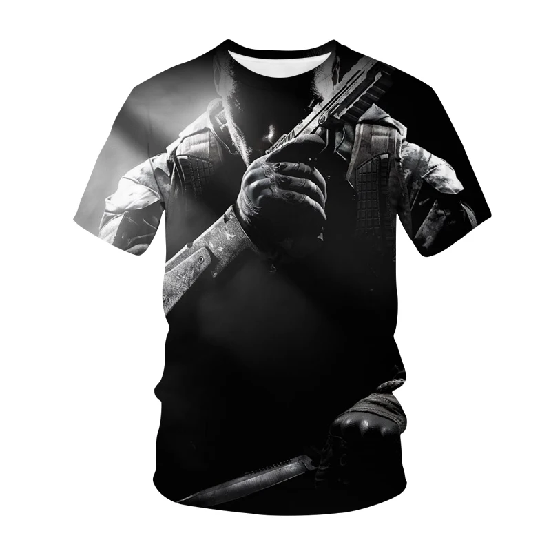 Call Of Duty Modern Warface 3D Print T-shirt Populiariausių FPS Šaudymo Žaidimas Streetwear Vyrai Moterys Mados Marškinėliai Sporto Tees Viršūnes Vyras 5
