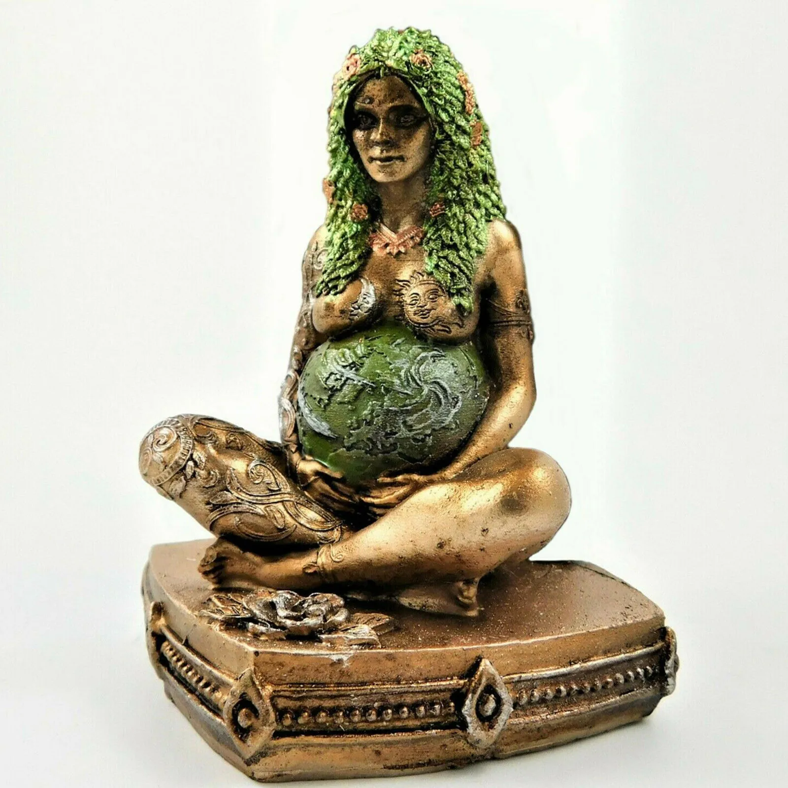 Gaia Motinos Žemės Meno Deivės Statula Žemės dieną, Motinos Dieną Pasaulio Dienos Dovanos Skulptūros, Statulėlės Dervos Namų Dekoro Ornamentą 15cm 1