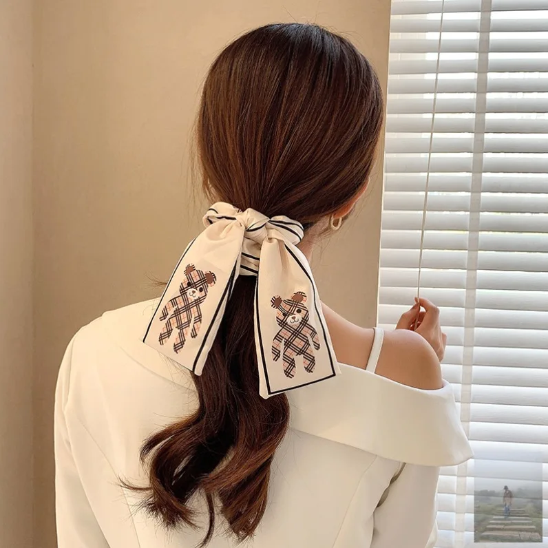 MueRaa Juostelės Korėjos Stiliaus Plaukų Ryšius Scrunchies Moterų Elastinga Hairband Lankelis Retro Plaukų Aksesuarai, Plaukų Juostos Galvos Apdangalai 1
