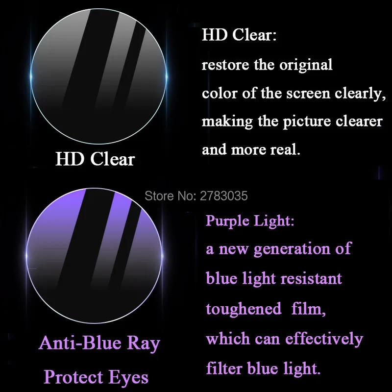 Už Xiaomi Mibro Oro Smart Žiūrėti Ultra Clear / Anti Raudonos Šviesos 2.5 D Grūdinto Grūdintas Stiklas Kino Screen Protector, Darbuotojas 0