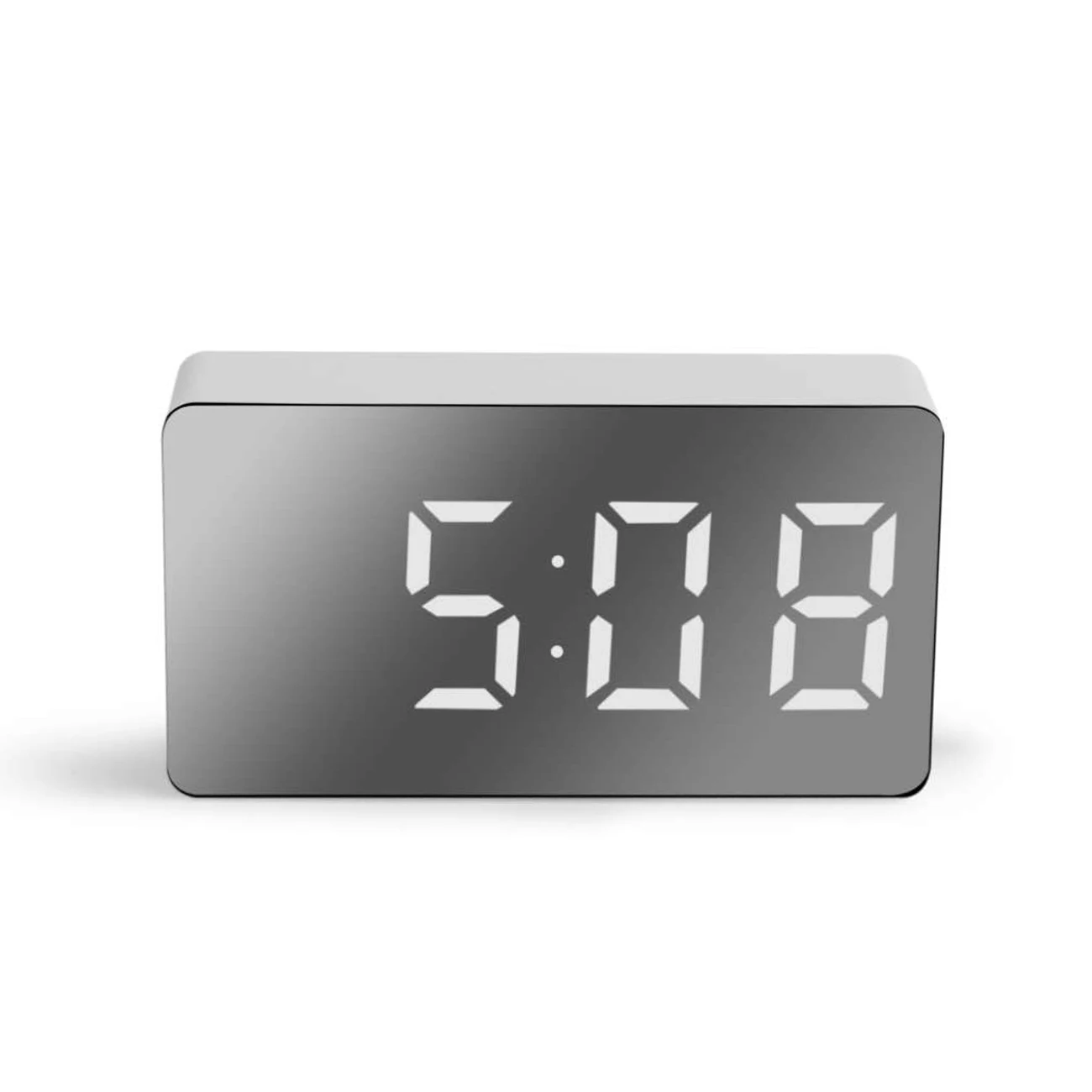 LED Veidrodėliai Skaitmeninis Laikrodis, Žadintuvas Atidėti Stalo Laikrodis Pabusti Išjungti Kalendoriaus Pritemdomi Elektroninių Darbalaukio Laikrodžius, Namų Puošybai 5
